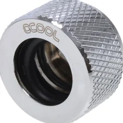Alphacool HT 13mm HardTube Anschraubtülle G1/4 für Acryl- Messingrohre - gerändelt - Chrome