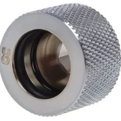 Alphacool HT 16mm HardTube Anschraubtülle G1/4 für Acryl- Messingrohre - gerändelt - Chrome