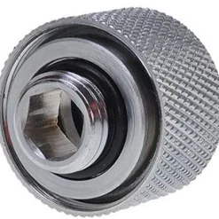 Alphacool HT 16mm HardTube Anschraubtülle G1/4 für Acryl- Messingrohre - gerändelt - Chrome
