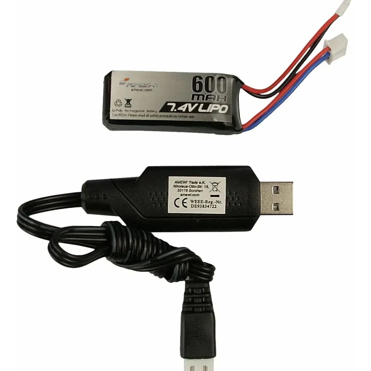 Amewi RC Auto AMXRock AM18 Harvest grau LiPo Akku 600mAh/14+