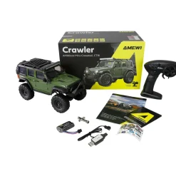 Amewi RC Crawler Mini-Crosstrailer AMXRock 4WD 1:16 RTR gr?n