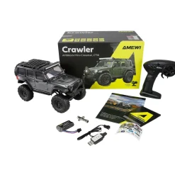 Amewi RC Crawler Mini-D90 AMXRock 4WD 1:16 RTR 22723 grau