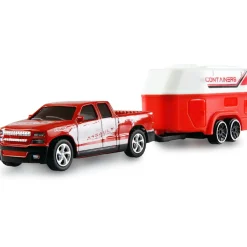 Amewi RC Pickup Die Cast mit Wohnwagen 1:64 RTR rot 6+