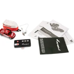 Amewi RC Pickup Die Cast mit Wohnwagen 1:64 RTR rot 6+