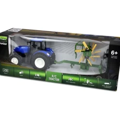 Amewi RC Traktor mit Kreiselschwader LiIon 500mAh blau/6+