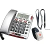 amplicomms BIGTel 50 Alarm plus, Grosstastentelefon Dark Grey