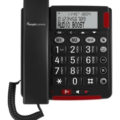 amplicomms BIGTel 48 Plus, Großtastentelefon, grau