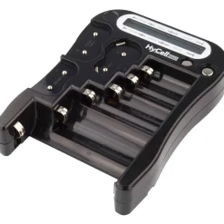 Ansmann Batterie-Tester mit LCD-Anzeige für Rund- und Knopfzellen sowie 9V-Block (1900-0037)