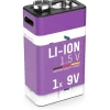 Ansmann 1315-0005 Li-Ion Akku 9V E-Block Typ 400 (min. 340 mAh) 1er Karton