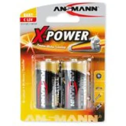 ANSMANN X-Power LR14 Alkaline C Baby Batterie 1.5 V 2er Pack