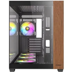 Antec CX800 Wood ARGB Midi Tower ohne Netzteil schwarz/braun