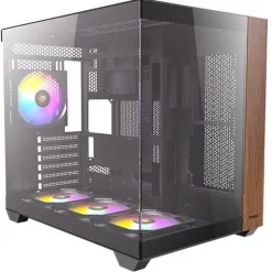 Antec CX800 Wood ARGB Midi Tower ohne Netzteil schwarz/braun
