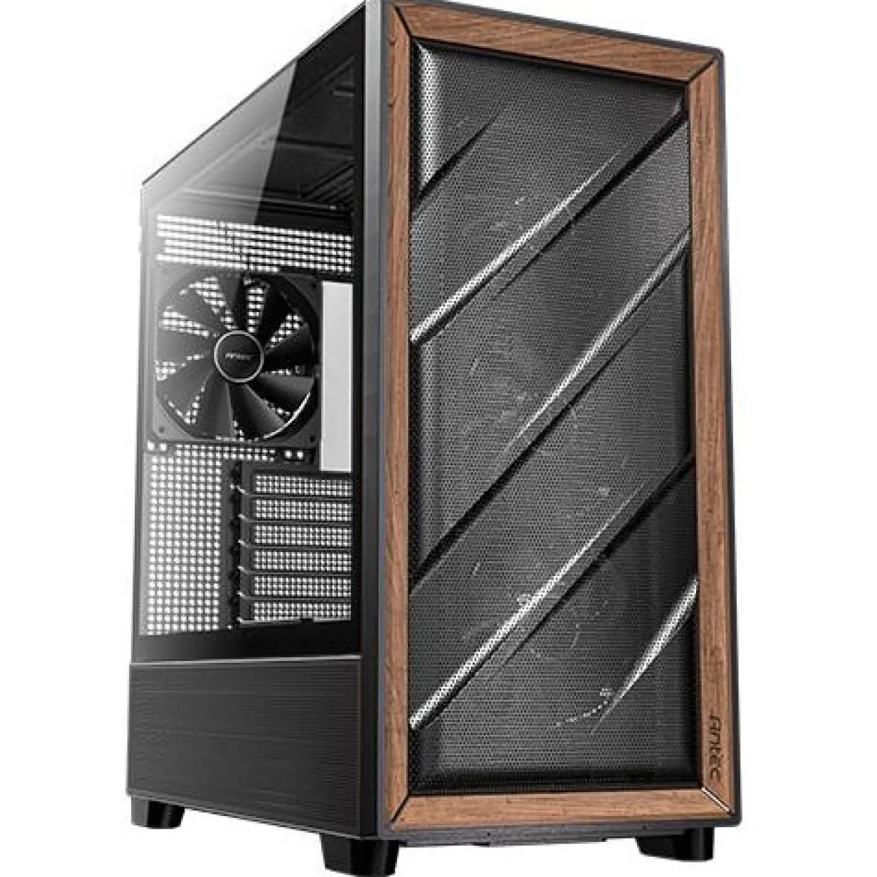 Antec Flux Midi Tower ohne Netzteil schwarz/braun