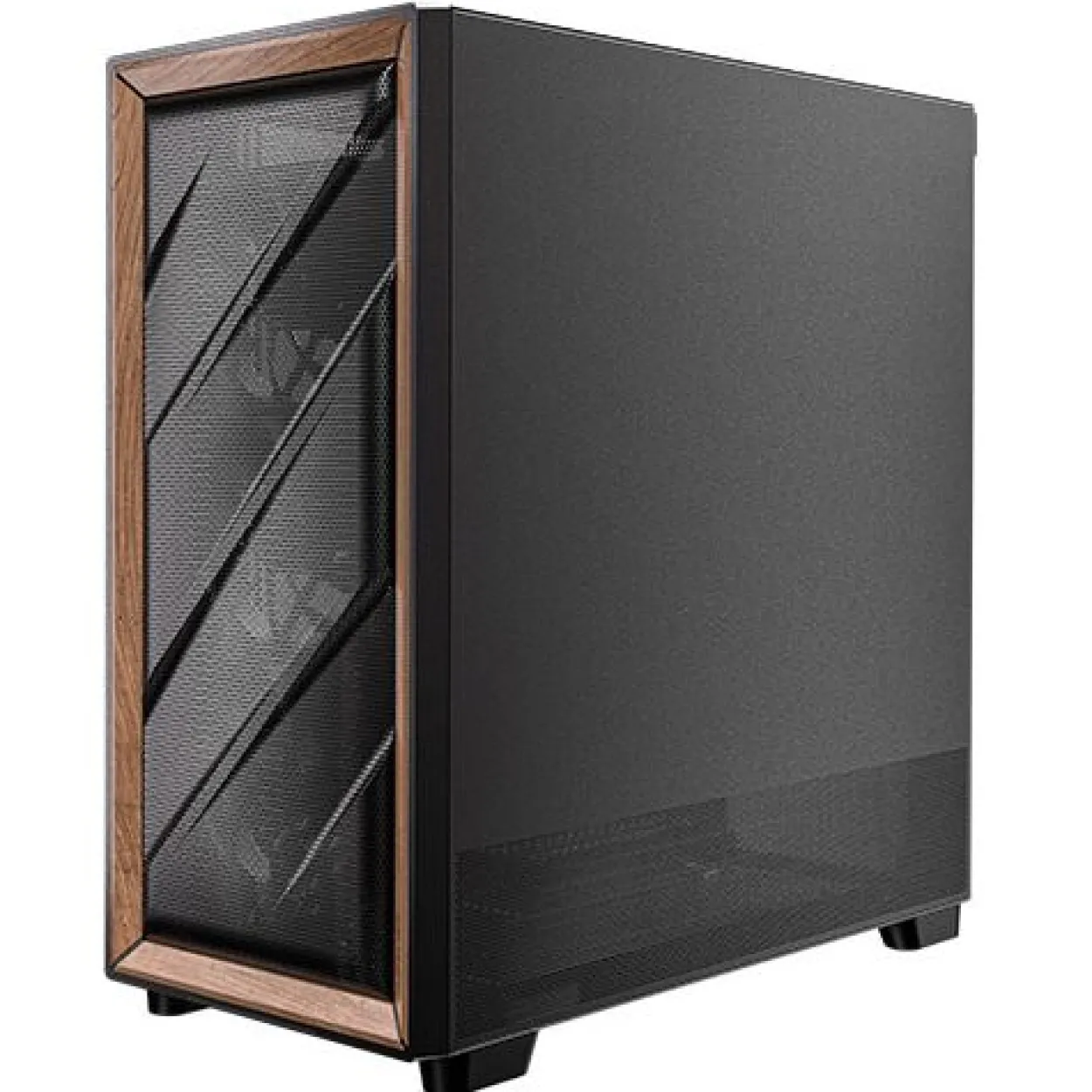 Antec Flux Midi Tower ohne Netzteil schwarz/braun