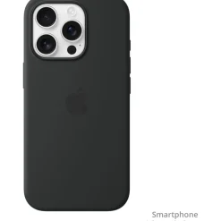 APPLE 16 PRO SILICONE CASE WITH MAGSAFE - BLACK