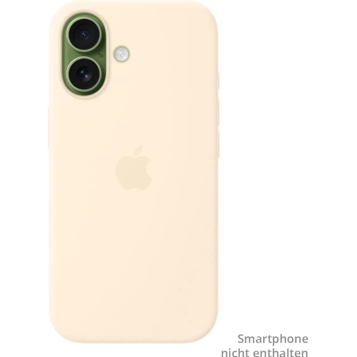 Apple Silikon Case mit MagSafe Handyhülle für iPhone 17 vanille