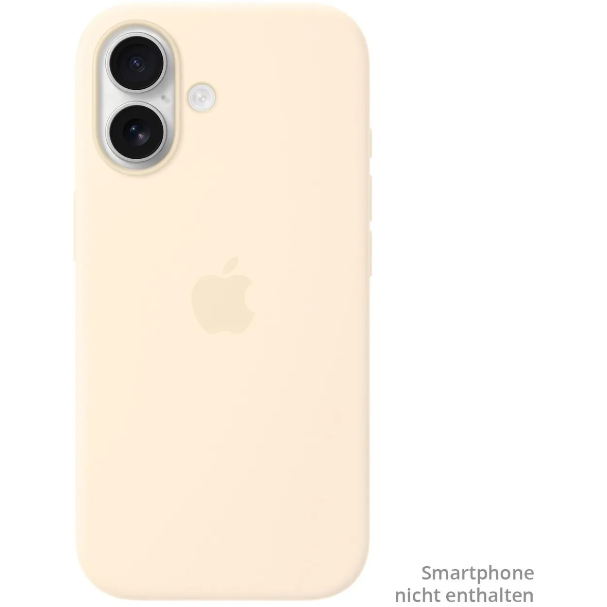 Apple Silikon Case mit MagSafe Handyhülle für iPhone 17 vanille
