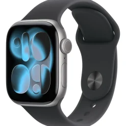 Apple Watch S11 2025 Aluminium Cellular 46mm Space Grau (Sportarmband schwarz) M/L