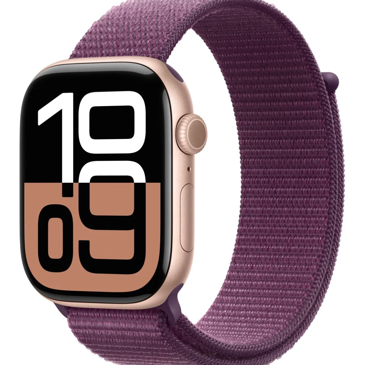 Apple Watch S10 Aluminium Cellular 46mm Rosegold (Sport Loop pflaume)