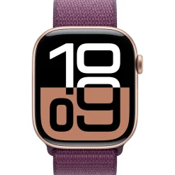 Apple Watch S10 Aluminium Cellular 46mm Rosegold (Sport Loop pflaume)