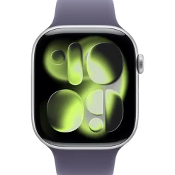Apple Watch S11 2025 Aluminium 46mm Silber (Sportarmband nebelviolett) S/M