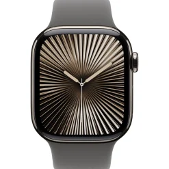 Apple Watch S10 Titan Natur Cellular 42mm (Sportarmband steingrau) M/L