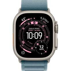 Apple Watch Ultra 3 2025 Titanium Cellular 49mm Natur (Alpine Loop hellblau) Medium