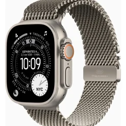 Apple Watch Ultra 3 Titanium Cellular 49mm Natur (Milanaise Titan natur) Large