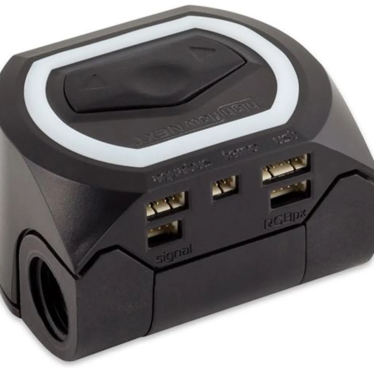 AquaComputer Durchflusssensor high flow NEXT, OLED, 2x G1/4, RGBpx - schwarz