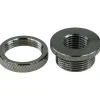 Aquatuning Fillport schwarz nickel - gerändelt - Universal
