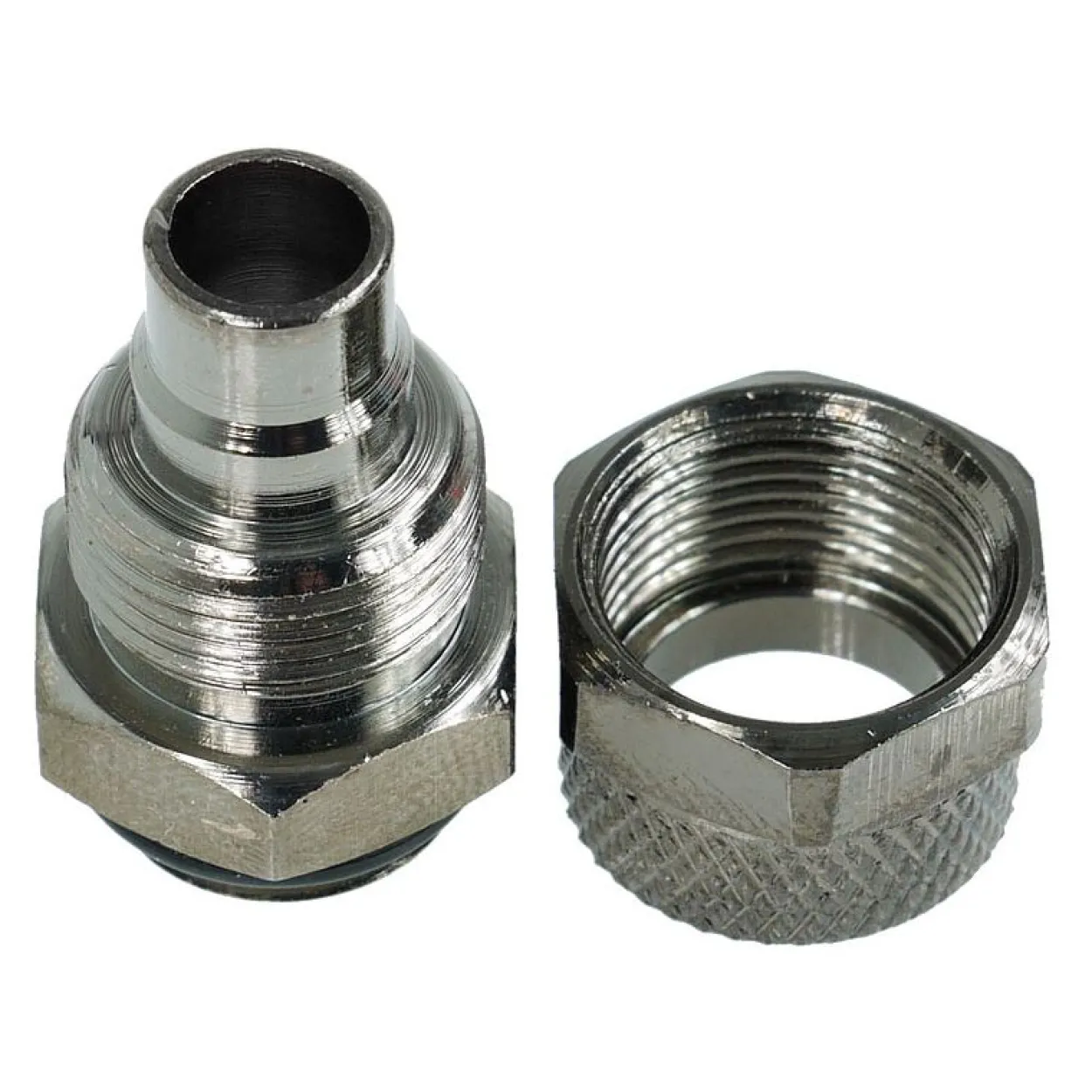 Aquatuning 11/8mm (8x1,5mm) Anschraubtülle G1/4 - schwarz nickel