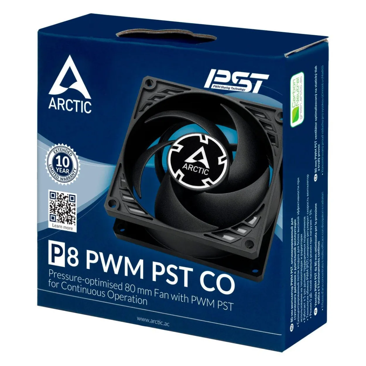 Arctic P8 PWM PST CO 80x80x25mm 200-3000 U/min 24.3 dB(A) schwarz