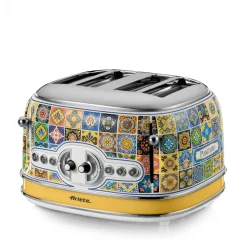 Ariete 4-Schlitz-Toaster Positano (mehrfarbig, 1.630 Watt, für 4 Scheiben Toast)