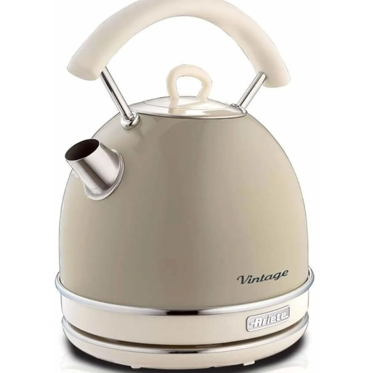 Ariete Vintage Wasserkocher Beige (beige, 2.000 Watt, 1,7 Liter)