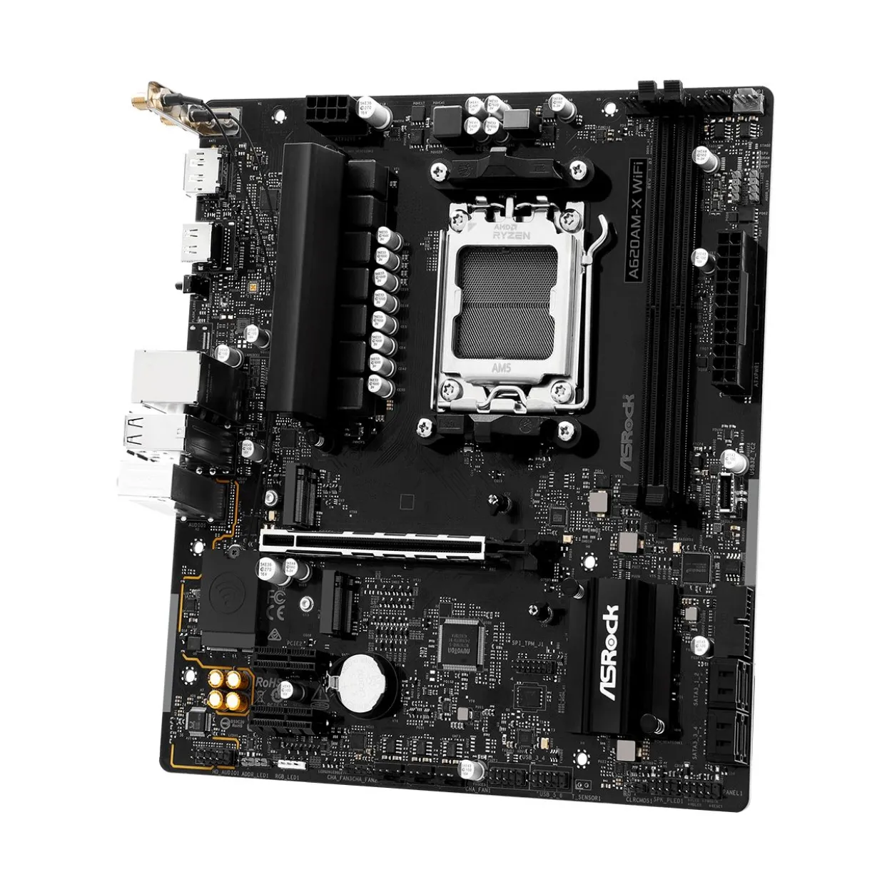 ASRock A620AM-X WiFi AMD A620A So.AM5 DDR5 µATX Retail