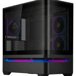 Asus Prime AP202 ARGB Mini Tower ohne Netzteil schwarz