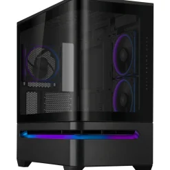 Asus Prime AP202 ARGB Mini Tower ohne Netzteil schwarz