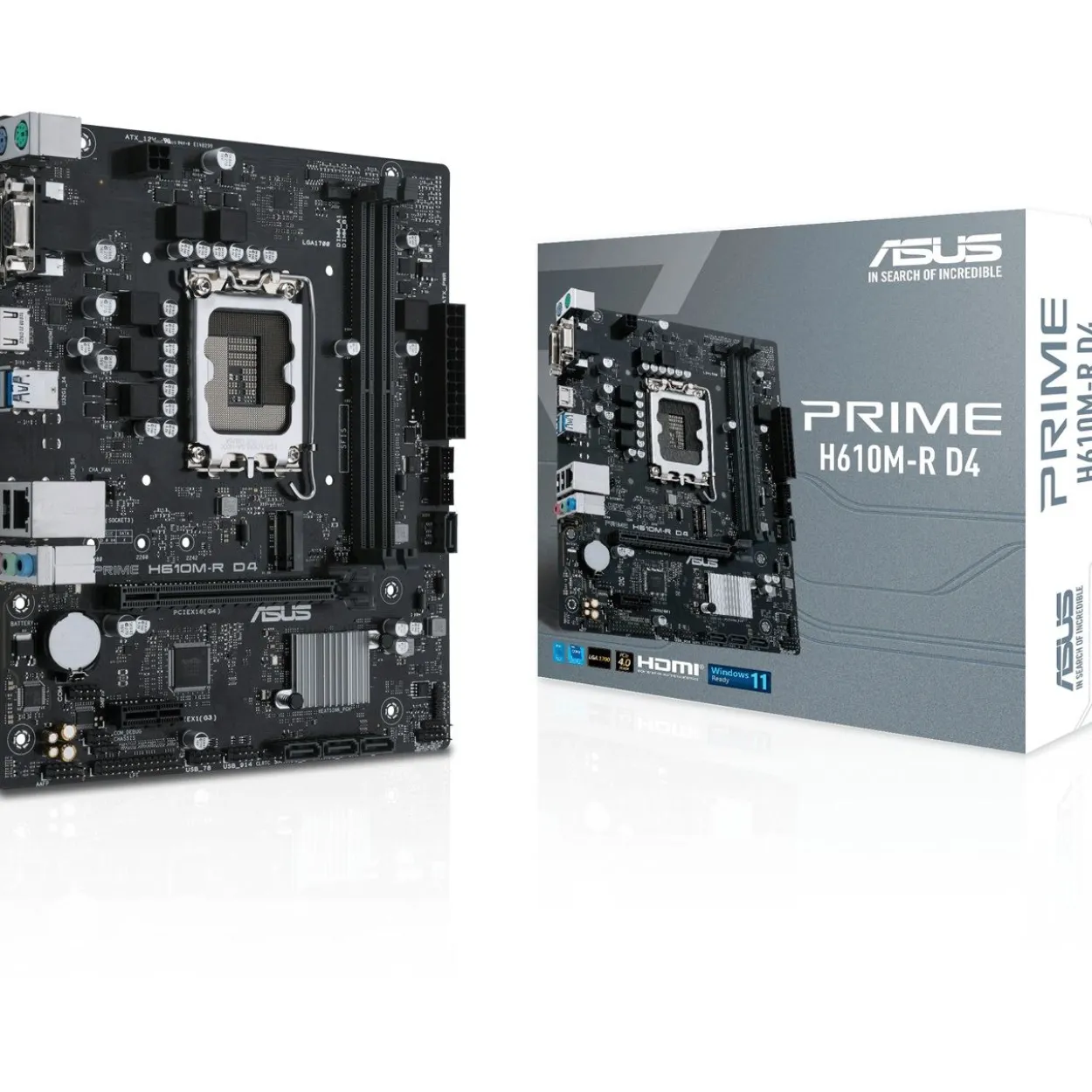 Asus Prime H610M-R D4 Intel H610 So.1700 DDR4 mATX Retail