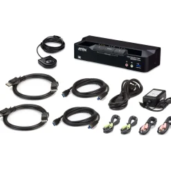 ATEN CS1922A KVMP-Switch 2-fach, DisplayPort, USB 3.0, 8K