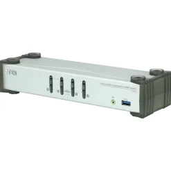 ATEN Technology CS1914 KVMP-Switch 4-fach, DisplayPort, USB 3.0, für 4 Displays, UHD