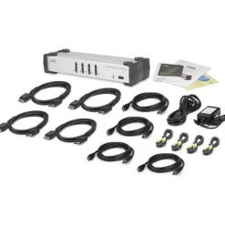ATEN Technology CS1914 KVMP-Switch 4-fach, DisplayPort, USB 3.0, für 4 Displays, UHD