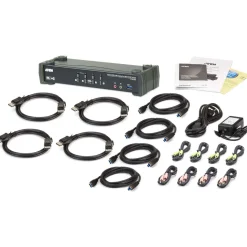 ATEN Technology CS1924M KVMP-Switch 4-fach, DisplayPort mit MST, USB 3.0, 4K