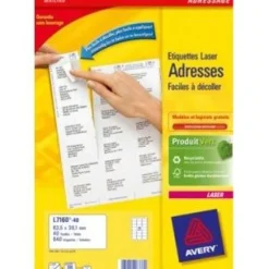 AVERY Zweckform 840 Adressetiketten L7160-40 weiß 63,5 x 38,1 mm