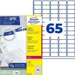 AVERY Zweckform 1.625 Adressetiketten L7651-25 weiß 38,1 x 21,2 mm