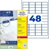 AVERY Zweckform 1.200 Adressetiketten L7636-25 weiß 45,7 x 21,2 mm