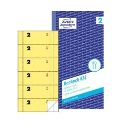 AVERY Zweckform Bonblock 832 01-300, gelb, 1 St.