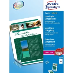 AVERY Zweckform Colour Laser Foto-Papier, A4, 120 g/qm