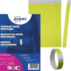 AVERY Zweckform Eintrittsbänder gelb, 500 St.