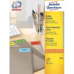 AVERY Zweckform 100 Etiketten 3473 gelb 210,0 x 297,0 mm