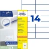 AVERY Zweckform 3.080 Etiketten 3653-200 weiß 105,0 x 42,3 mm